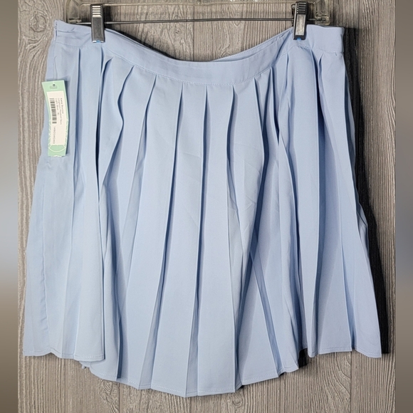 NWT Pleated stich-fix Skirt in Light Blue Katie Sturino x Stitch Fix size XL - Picture 1 of 6